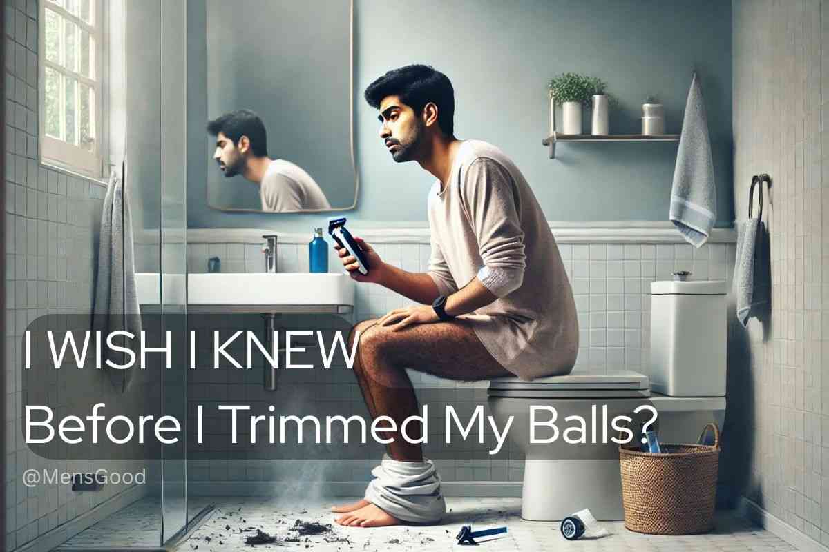 man trimmed his balls wrong worry