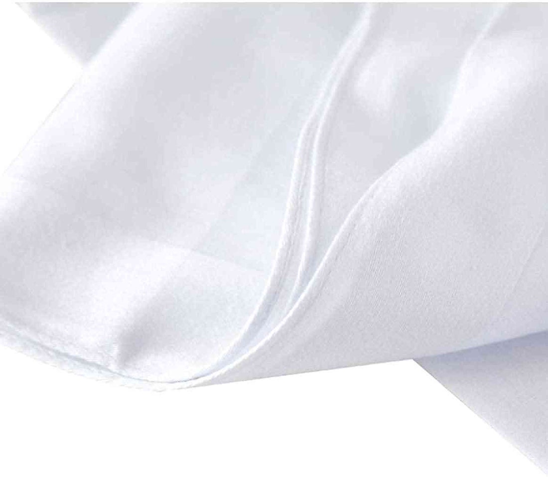 pure white men handkerchiefs