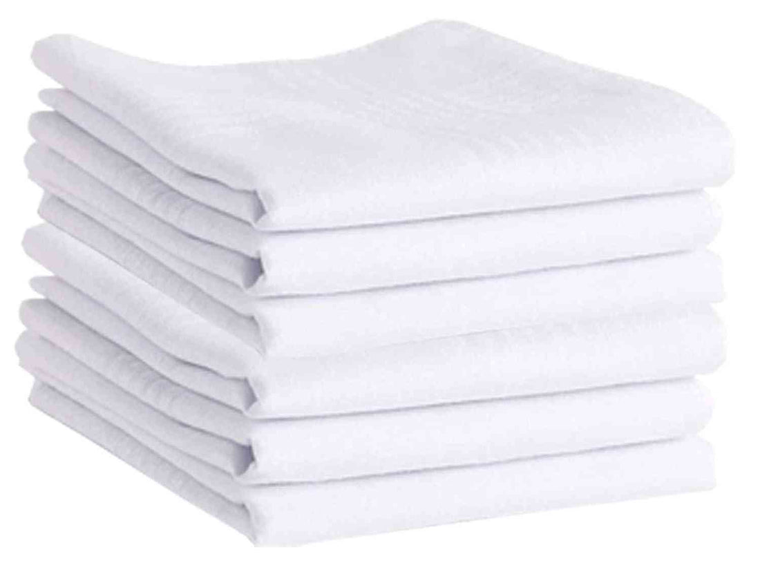 pure white men handkerchiefs